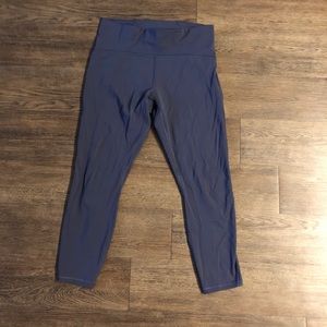 Lululemon Train Times Blue Leggings 12